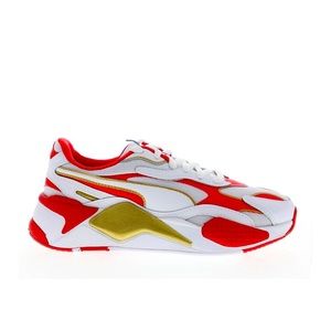 Red puma sneakers